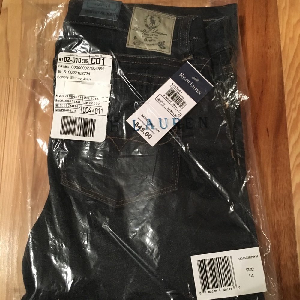 Ralph Lauren girls skinny jeans size 14